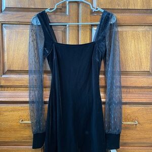NWT Black Velvet Dress